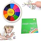 Lustiges Fingermal-Set für Kinder, Waschbare Fingerfarbe Finger Zeichnung Spielzeug,...
