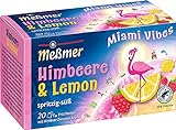 Meßmer Miami Vibes | Himbeere & Lemon | 20 Teebeutel | Glutenfrei | Laktosefrei | Vegan
