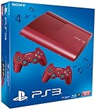 PS3 - Konsole Slim 12GB Garnet Red (SuperSlim) inkl. 2 Dualshock-Controller Red