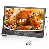 DESOBRY 18-Zoll Kleiner Fernseher mit Antenne, Tragbarer Fernseher mit Freeview DVB/T2 Tuner, HD...
