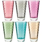 LEONARDO HOME Trinkglas Optic 6-er Set, Wasserglas, Longdrinkglas, Glas Becher, spülmaschinenfest,...