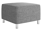 Mirjan24 Moderner Polsterhocker Dover, Sitzhocker Hocker Sitzbank Fußbank Pouf Farbauswahl (Lawa...