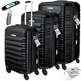 KESSER® 3tlg. Hartschalenkofferset Hartschalenkoffer Reisekoffer Set Reisekofferset Trolley Koffer...