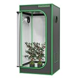 VivoVerdant Grow Zelt 90x90x180cm, Indoor Grow Tent 1680D Reflektierende Mylar Zuchtzelte...