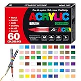 Acrylic Paint Marker, Crafts Art Painting Pen, Waterproof Artist Acrylic Markers Set, Ideal for...