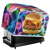 Kuiaobaty Hamburger Abdeckung für Toaster Neon Spirale Kunstdruck Hamburger Waschbar Küchengeräte...