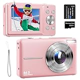 Digitalkamera 44MP 1080P FHD Kompakte Digitalkamera mit 16X Digitalzoom 2,4' Kompakte Fotokamera mit...