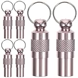 EXHUMKY 6 Stück Haustier Id Tags Personalisierbare Namensschilder für Hunde und Katzen Rostfreies...