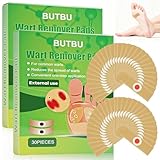 BUTBU 60 Stück Hühneraugenringe, Hühneraugenpflaster, Warzenpflaster, Hühneraugen, Warzen, Corn...