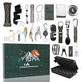 24 Tage Countdown Kalender | Überlebensset Countdown Kalender Für Männer - Multifunktionales...