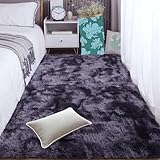 GOUBAN Shaggy Teppich 70 x 140 cm mit rutschfest Unterseite Modern Shaggy Langflor Wohnzimmerteppich...