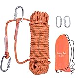 LZ.MZXU Kletterseil 10M 10mm Seil Kletterseil Outdoor Sicherheitsseil Rettungsseil Fallschirm-Seil...