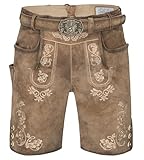 Schöneberger Trachten Couture Herren Lederhose kurz mit Trachtengürtel, Original Antik...