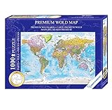 Close Up Weltkarte Puzzle 1000 Teile - Die Welt - 68 x 48 cm Premium Map 2020 - MAPS IN Minutes