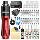 Wormhole Tattoo Maschine Set Tattoo Set Tattoo Pen 10 Cartridges Tattoo nadeln Tattoo Pedal Power...