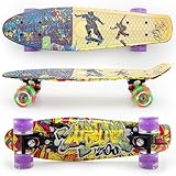 UpTone360 Mini Cruiser Skateboard | für Kinder ab 6 Jahre | ABEC 9 Kugellager | Belastbarkeit bis...