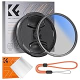 K&F Concept Polfilter 55mm CPL Filter mit Objektivdeckel, Objektivdeckel-Halteband,...