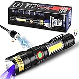 DARKBEAM A200 UV 365nm Taschenlampen USB Magnetisch Wiederaufladbar LED Taschenlampe 3 in 1...