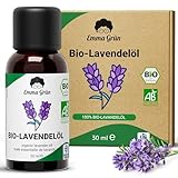 Emma Grün® BIO Lavendelöl Ätherisches Öl [100% Naturrein] - Ätherisches Lavendel Öl Bio -...