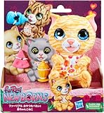 Hasbro furReal Newborns Kätzchen, Animatronik Plüschspielzeug mit Soundeffekten, interaktives...