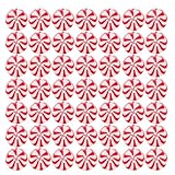 Knöpfe für Weihnachten | 50 Stück Rundnähzubehör | 4 Löcher Knöpfe aus Zuckerharz, für...