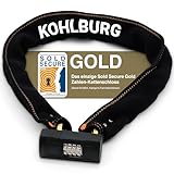 KOHLBURG massives 110cm Fahrradschloss Zahlenschloss mit höchster Sicherheit [Sold Secure GOLD] -...