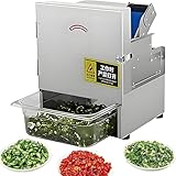 Aioneer Gewerbliche Frühlingszwiebelschneidemaschine (300 Kg/H) – 200-W-Elektro-Gemüseschneider...