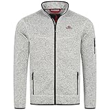 Höhenhorn Tacul Herren Jacke Fleece Strickjacke Hellgrau Gr. XXL