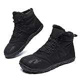 Barfußschuhe Winterstiefel Damen Herren Winter Warm Gefüttert Winterschuhe Schneestiefel Outdoor...