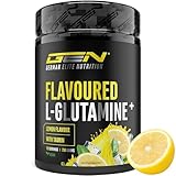Flavoured L-Glutamin Pulver - 750 g - Ultrafeines L-Glutamine mit extra Taurin - Micronized Glutamin...
