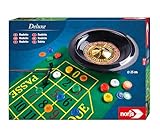 Noris 606102025 Deluxe Set Roulette – mit 2 Stahlkugeln, 60 Jetons und weiterem Zubehör für...