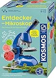 KOSMOS 636050 Entdecker-Mikroskop, Experimentierkasten für Kinder, Schüler Mikroskop, Mikroskop...