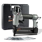 NEU MASTER Druckluftnagler, 2 in1 Drucklufttacker mit Transportkoffer inkl. 800 Nägel und 200...