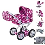 Knorrtoys 63145 - Puppenbuggy Ruby - Star Dark pink