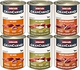 animonda GranCarno Adult Deftige Variation (6 x 800 g), Hundenassfutter für ausgewachsene Tiere,...