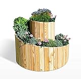 Koll Living Garden Kräuterspirale aus Lärche - Durchmesser 75-100 cm x H 24-74 cm - die...
