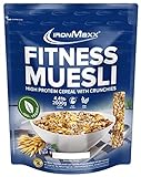 IronMaxx Fitness Müsli - Cookies & Cream 2kg Beutel | Veganes High Protein Müsli mit Crunchies |...