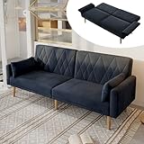 DUlVBPE Kleines Sofa, Zweisitzer-Sofa, Schlafsofa, Schlafsofa mit Schlaffunktion, Schlafsofa aus...