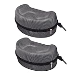 Abaodam 2 Stück Großes Motorrad skibrillenetui Hardcase mit Reißverschluss Erhöhtes und...