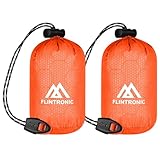 Flintronic Notfall Schlafsack, 2 Pack Biwaksack Notfall, Überleben Schlafsack, Wasserdicht...