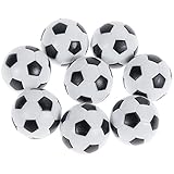 GOLDGE 8 PCS Tischfußball Kickerbälle,Tischfußball Kugeln Mini Ball,Schwarz und Weiß