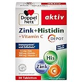 Doppelherz Zink + Histidin + Vitamin C DEPOT – mit Zink als Beitrag für die normale Funktion des...