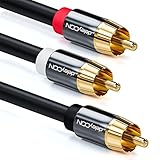 deleyCON 3,0m Subwoofer Kabel - Cinch RCA Y-Kabel Digitales Koaxialkabel - Vergoldete Stecker -...