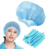 20 Stück Einweg Nicht Gewebt Bouffant Kappen, Anti-Staub-Schutz, Kopfbedeckung, Kopfbedeckung mit...