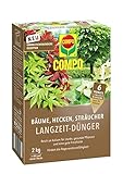 COMPO Bäume, Hecken, Sträucher Langzeit-Dünger, Umweltschonendere Rezeptur, 6 Monate...