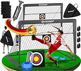 KESSER® Fußballtor Kinder Pop-Up 2er Set | Fußball-Tore Faltbar mit Glasfaserstangen &...
