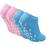 2 Paar Silikonsocken für Füße,Feuchtigkeitsspendende Fussmaske Hornhaut Socken,Fußpflege Socken...