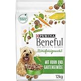 Beneful Wohlfühlgewicht Hundefutter trocken, mit Huhn und Gartengemüse, 1er Pack (1 x 12kg)