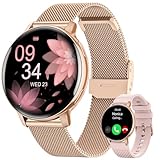 HASAKEI Smartwatch Damen mit Telefonfunktion, 1,39' HD Touchscreen Fitnessuhr, 120...