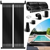 tillvex Pool Solarkollektor Set 76 x 600 cm | Solarheizung bis 24.000 l Wasserinhalt |...
